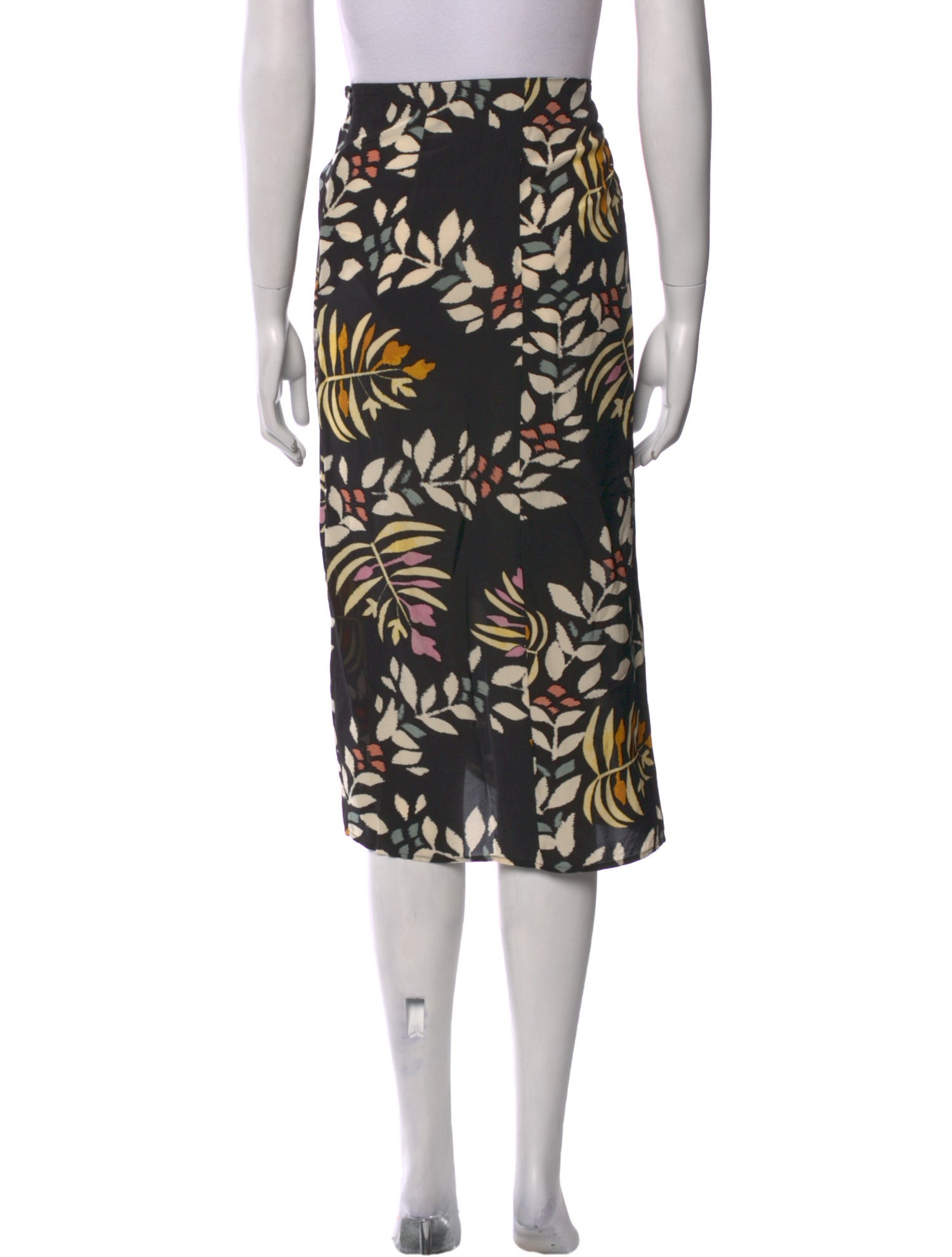 BA&SH Floral Print Midi Length Skirt